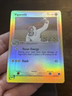 Vigoroth Reverse Holo 52/100 EX Sandstorm 2003 Pokemon Card TCG Old School Foil - Image 4