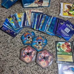 Disney Lorcana TCG Lot of 1,468 Cards All Rarieties! Cold Foils & 1 Error Card - Image 4