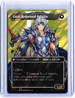 Cecil, Dark Knight (Borderless) (Surge Foil) R FINAL FANTASY 525 NM - Image 2