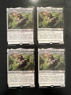 Abigale, Eloquent First-Year X4X NM/M Lorwyn Eclipsed ECL Magic Gathering MTG - Image 1