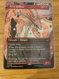 MTG Nova Hellkite (Borderless) 0309 Edge of Eternities M/NM Free UK P&P - Image 1