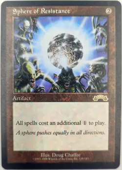 mtg magic sphere of resistance ENGLISH exodus sphere de resistance exode - Image 1