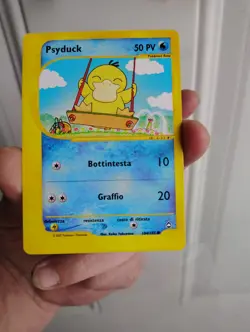 Rare ITALIAN Psyduck Aquapolis 104/147 Pokemon Card (USA Seller) - Image 1