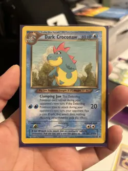 Pokemon Dark Croconaw Neo Destiny TCG Card 32/105 Unlimited Uncommon MP - Image 1