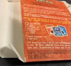 Pokemon Base Set 2 Hot Water Theme Deck EMPTY BOX (NO CARDS) Rule Book Counters - Image 5