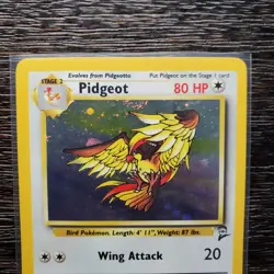 Pokemon Pidgeot 14/130 Rare Holo. Base Set 2. Lightly Played - Image 2