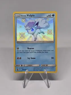 Pokemon TCG Vulpix SV8/SV94 Hidden Fates: Shiny Vault Holo Shiny Holo Rare 2019 - Image 1