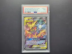 2019 Pokemon SM Black Star Moltres Zapados & Articuno GX ETB #SM210 PSA 9 Mint - Image 1