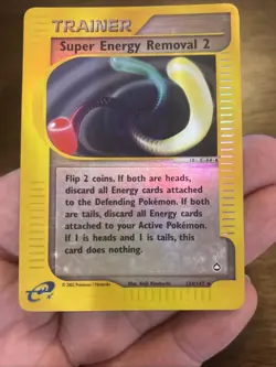 2002 Pokemon Aquapolis Super Energy Retrieval 2 #134/147 REVERSE HOLO - Image 3
