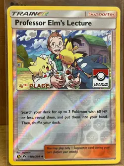 Professor Elm's Lecture(Challenge 4th Place) Pokemon SM08 Lost Thunder Uncommon - Image 1