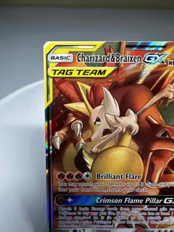 Charizard & Braixen GX Tag Team 22/236 Pokemon Cosmic Eclipse Full Art UltraRare - Image 2
