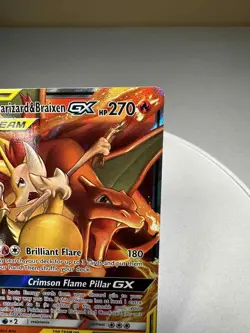 Charizard & Braixen GX Tag Team 22/236 Pokemon Cosmic Eclipse Full Art UltraRare - Image 4