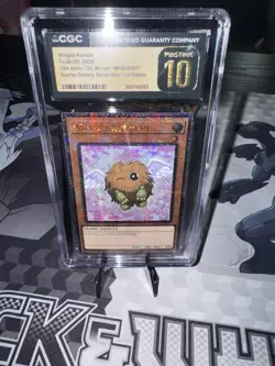 Yugioh Black Label Grade 10 Kuriboh Quarter Century Secret Rare Not Psa POP3 - Image 1