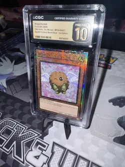 Yugioh Black Label Grade 10 Kuriboh Quarter Century Secret Rare Not Psa POP3 - Image 3