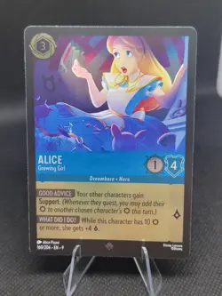 Disney Lorcana Fabled - Alice, Growing Girl - 160/204 - Image 1