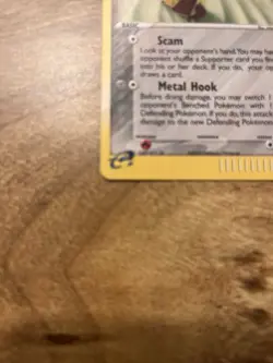 Pokemon Mawile EX Sandstorm 9/100 Holo Rare 60HP Metal Hook 2003 - Image 4