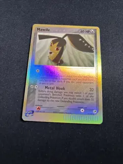 2003 Pokemon Mawile 9/100 EX Sandstorm Reverse Holo Rare NM - Image 4