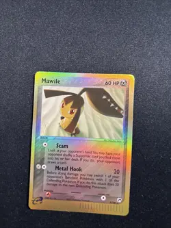 2003 Pokemon Mawile 9/100 EX Sandstorm Reverse Holo Rare NM - Image 5