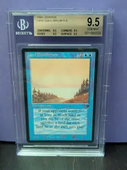 Land Equilibrium * LEGENDS * BGS 9.5 Gem Mint QUAD *Magic the Gathering MtG Rare - Image 1