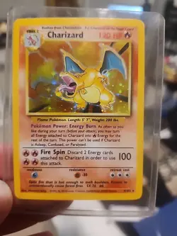 Pokemon TCG Charizard Base Set Holo Rare Card 4/102 - Image 5