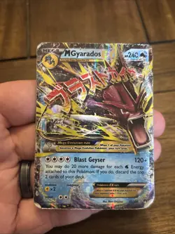 Pokemon Mega Gyarados EX TCG Holo Ultra Rare Card Breakpoint 27/122 - Image 1