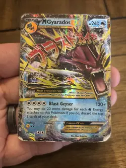 Pokemon Mega Gyarados EX TCG Holo Ultra Rare Card Breakpoint 27/122 - Image 3