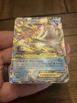 Pokemon Mega Gyarados EX TCG Holo Ultra Rare Card Breakpoint 27/122 - Image 4