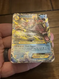 Pokemon Mega Gyarados EX TCG Holo Ultra Rare Card Breakpoint 27/122 - Image 5