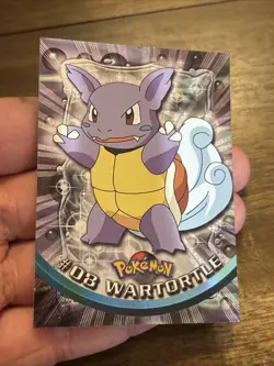Pokemon Card TCG Wartortle Holo Foil # 08 VLP Topps Black Label Logo Vintage OG - Image 2