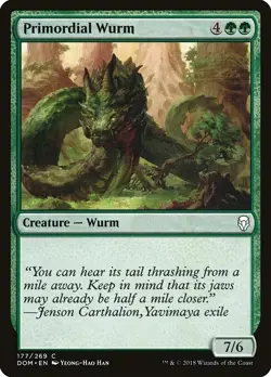 MTG Primordial Wurm Dominaria 177/269 Regular Common X4 - Image 1