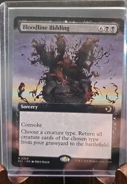 Bloodline Bidding (Extended Art) Lorwyn Eclipsed MTG Regular Near Mint - Image 3