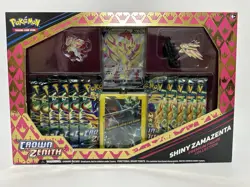 POKEMON TCG - CROWN ZENITH Shiny Zamazenta - Premium Figure Collection Box - NEW - Image 1