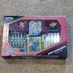 POKEMON TCG - CROWN ZENITH Shiny Zamazenta - Premium Figure Collection Box - NEW - Image 2