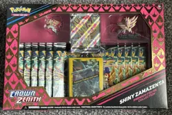 POKEMON TCG - CROWN ZENITH Shiny Zamazenta - Premium Figure Collection Box - NEW - Image 1