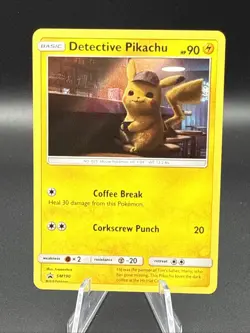 Detective Pikachu SM190 Pokemon Sun & Moon Promo Lightly Played 3 - Image 2