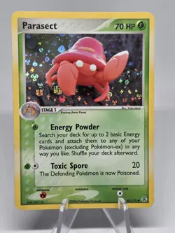 Pokemon TCG Parasect EX FireRed & LeafGreen 43/112 Reverse Holo! WOTC Vintage - Image 2