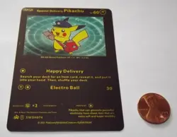 Pokemon - Basic - Black - Pikachu - Special Delivery - No. 025 - HP60 - SWSH074 - Image 2