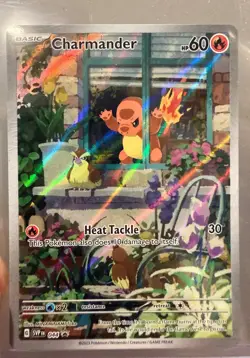 Pokemon TCG Charmander 044 Promo Full Art Holo Black Star Promo NM Condition - Image 1