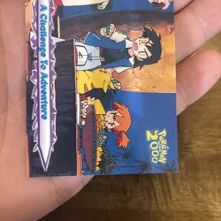 2000 TOPPS POKEMON THE MOVIE 2000 #27 A CHALLENGE TO ADVENTURE Non Holo Vintage - Image 3
