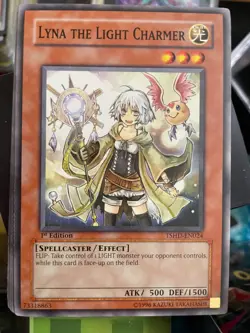 Yugioh, Lyna the Light Charmer, TSHD-EN024, Common 1st Edition, NM, - Image 1