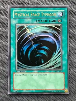 Yugioh Mystical Space Typhoon 1st Edition Ultra Rare MRL-047 NM - Image 1
