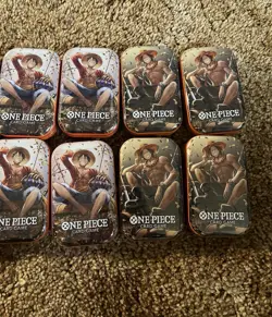 IN HAND SHIPS ASAP One Piece Tin Pack Set Vol. 2. Lot Of 12 Tins Sealed. OP-13 - Image 3