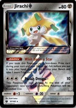 Jirachi Prism Star Prism Rare SM - Celestial Storm 97/168 NM - Image 1