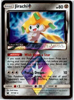 Jirachi Prism Star Prism Rare SM - Celestial Storm 97/168 NM Holo - Image 1