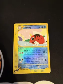 Seaking 59/147 E-Series Aquapolis 2002 Reverse Holo Uncommon Pokemon Card DMG - Image 1