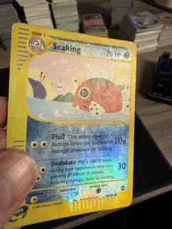 Seaking 59/147 E-Series Aquapolis 2002 Reverse Holo Uncommon Pokemon Card DMG - Image 2