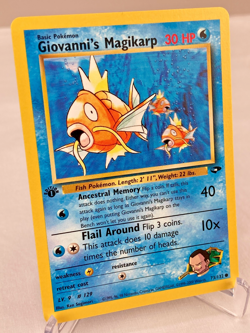 Giovanni's Magikarp 73/132 Gym Challenge Pokemon Card 1st Edition - NM / LP - Image 2