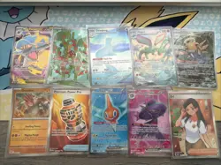 Pokemon Card Lot Of 10 IRs/masterball/Full Arts! Mega/PFL/WF/prismatic - Image 1