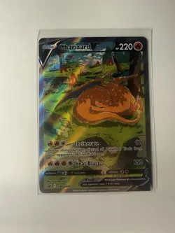 Pokemon TCG Charizard v SWSH260 Sword & Shield Promo Card Near Mint Condition - Image 1