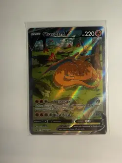 Pokemon TCG Charizard v SWSH260 Sword & Shield Promo Card Near Mint Condition - Image 2